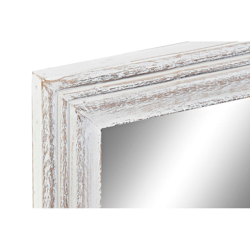 Specchio da parete DKD Home Decor Vetro Bianco Legno MDF (160 x 2.5 x 60 cm)