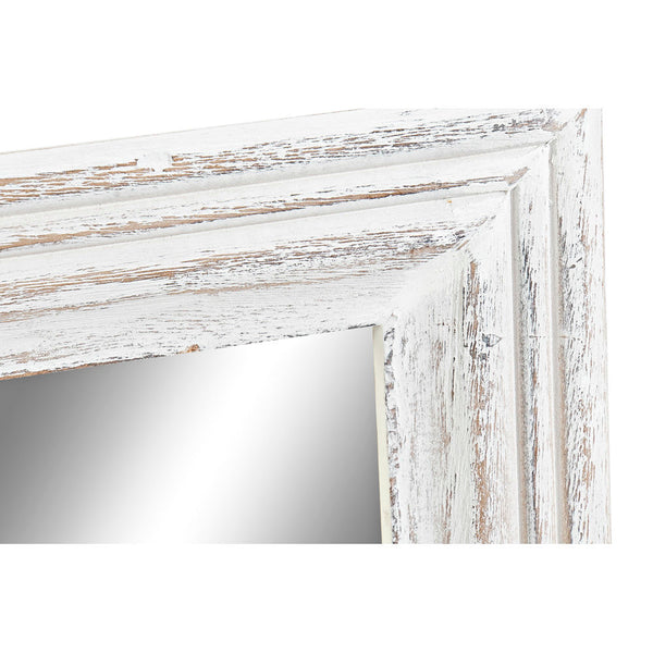 Specchio da parete DKD Home Decor Vetro Bianco Legno MDF (160 x 2.5 x 60 cm)