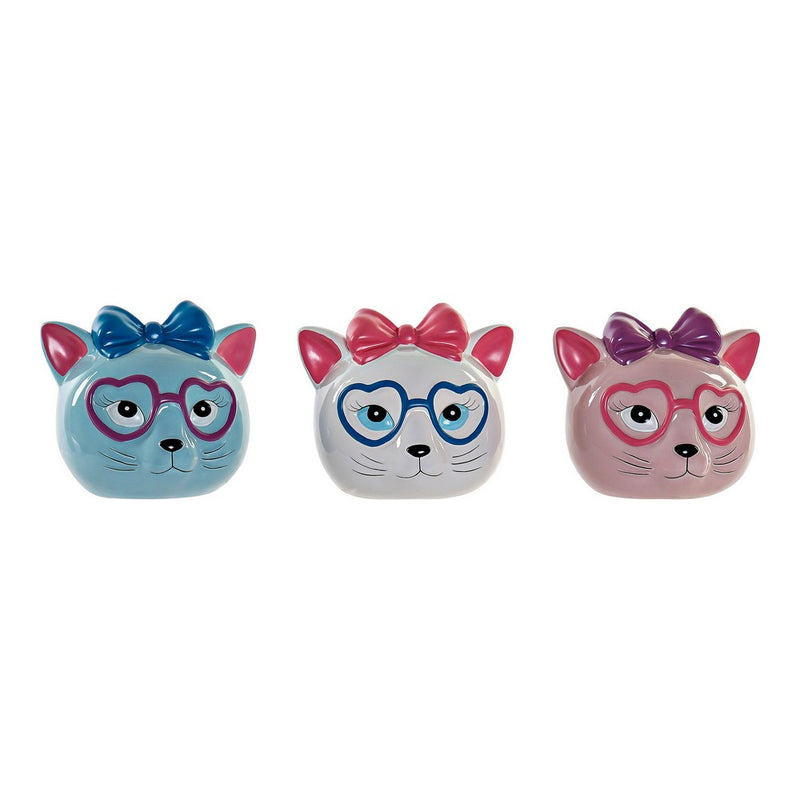 DKD Home Decor Dolomite Gatto (3 PC)