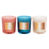 DKD Home Decor Candle (3 pcs) (7 x 7 x 8 cm)