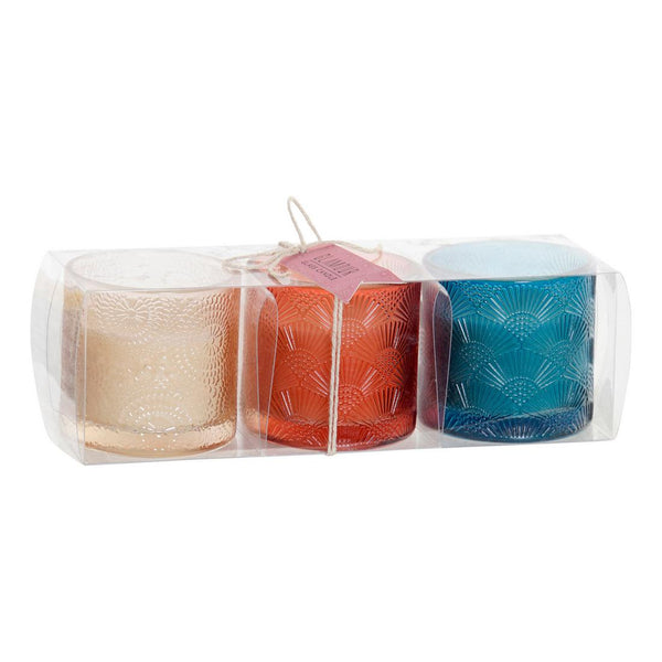 Set de Velas DKD Home Decor (3 pcs) (7 x 7 x 7 cm) (22 x 7 x 7 cm)