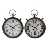 Wall Watch DKD Home Decor Metal Glass (2 PCS)