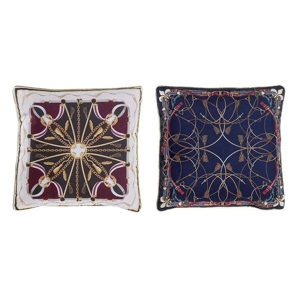 Cuscino DKD Home Decor Poliestere Multicolore (2 pcs) (40 x 40 cm) - zannishop