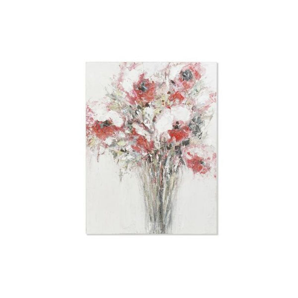 DKD Home Picture Decor Fleurs peintes à la main (90 x 3 x 120 cm)