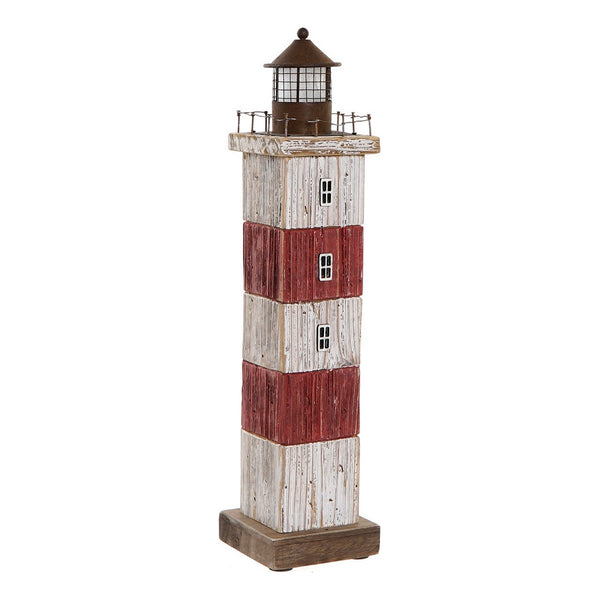 Faro DKD Home Decor Decorativo Marinaio Metallo Legno di  paulownia (10 x 10 x 42 cm) - zannishop