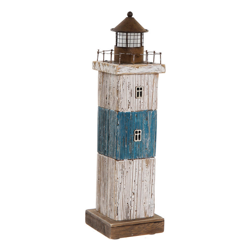 Faro DKD Home Decor Decorativo Marinaio Metallo Legno di  paulownia (10 x 10 x 36 cm) - zannishop