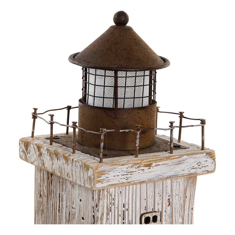 Faro DKD Home Decor Decorativo Marinaio Metallo Legno di  paulownia (10 x 10 x 36 cm) - zannishop