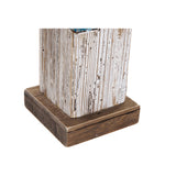 Faro DKD Home Decor Decorativo Marinaio Metallo Legno di  paulownia (10 x 10 x 36 cm) - zannishop