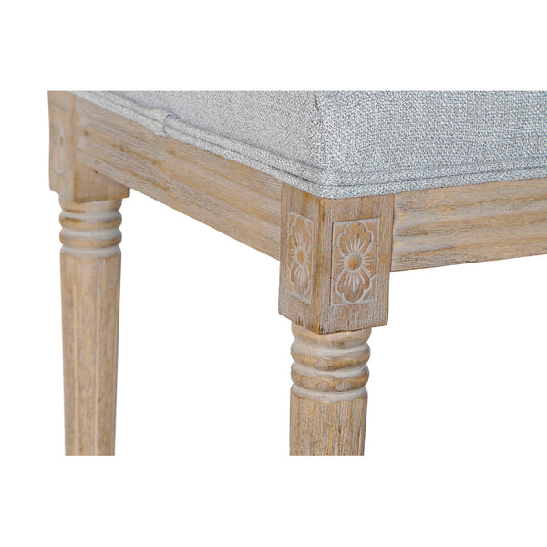 DKD Home Decor Bench Grau (122 x 41 x 46 cm)