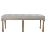 Panca DKD Home Decor Grigio (122 x 41 x 46 cm)