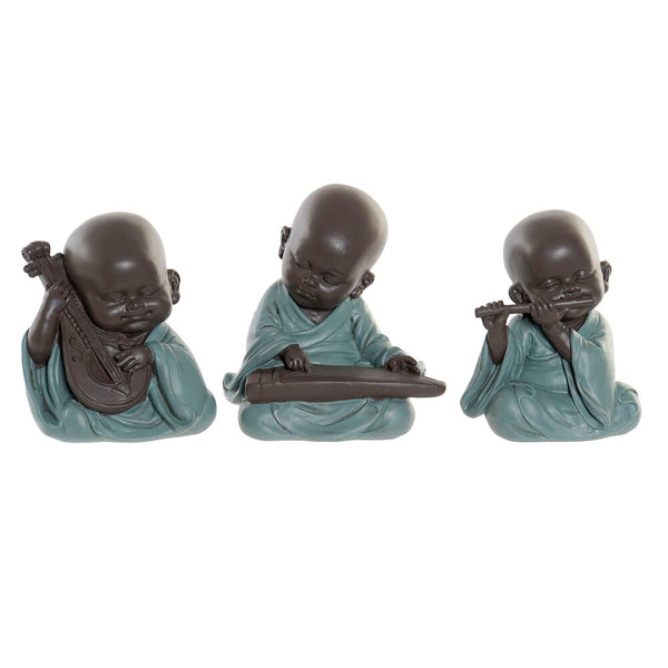 Statua Decorativa DKD Home Decor Resina Frate (3 pcs) (8 x 6 x 10 cm)