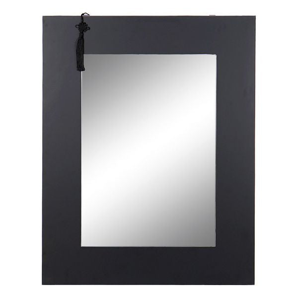 Specchio da parete DKD Home Decor Nero Orientale Legno MDF (70 x 2 x 90 cm) - zannishop