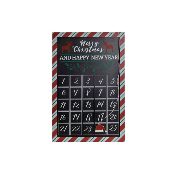 Calendrier de l'Avent DKD Decor Home Decor Wood (30 x 45 x 1,2 cm)