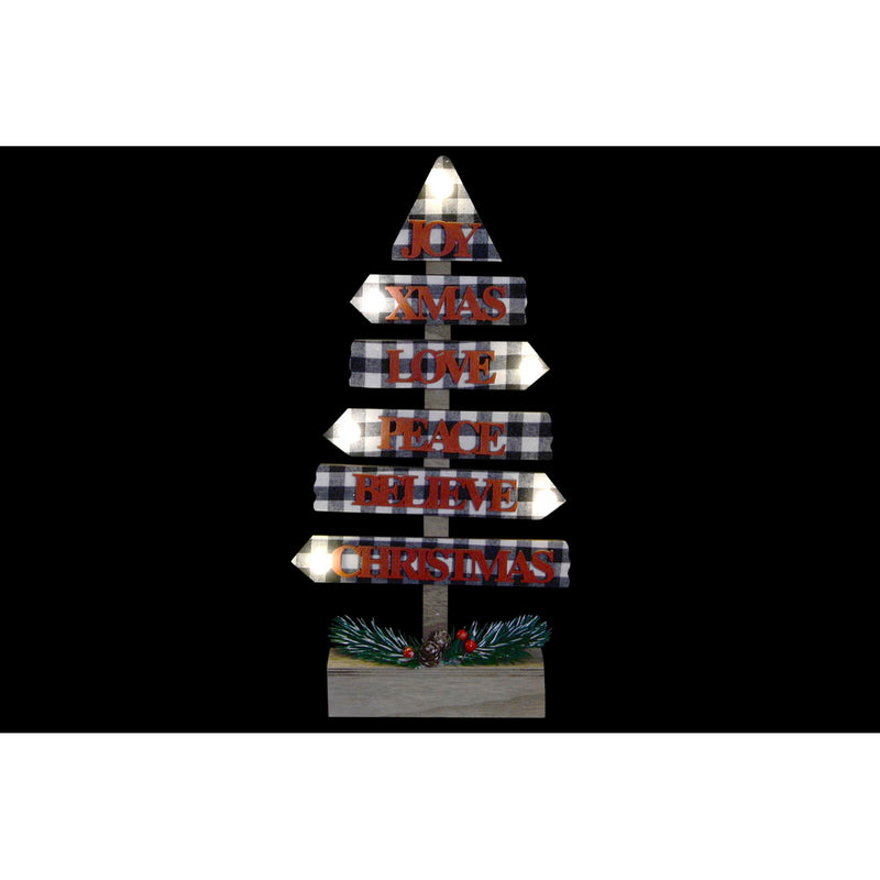 Weihnachtsbaum DKD Home Decor Holz LED (20 x 5 x 39 cm)