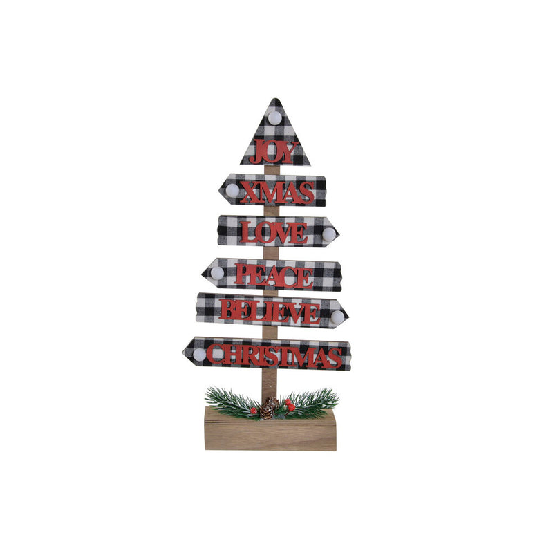 Weihnachtsbaum DKD Home Decor Holz LED (20 x 5 x 39 cm)