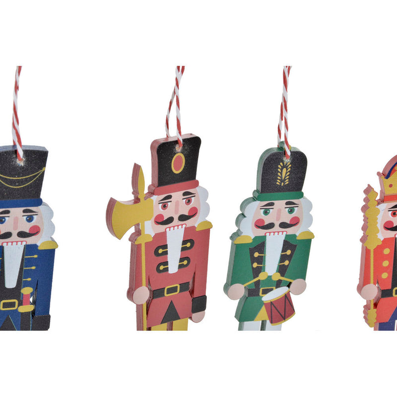 DKD Home Decor DM Nutcracker Weihnachtsdekorationen Set (20,5 x 2 x 13,5 cm) (12 PCs)