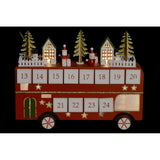 Adventskalender DKD Home Decor Holzbus (31,5 x 10 x 25 cm)