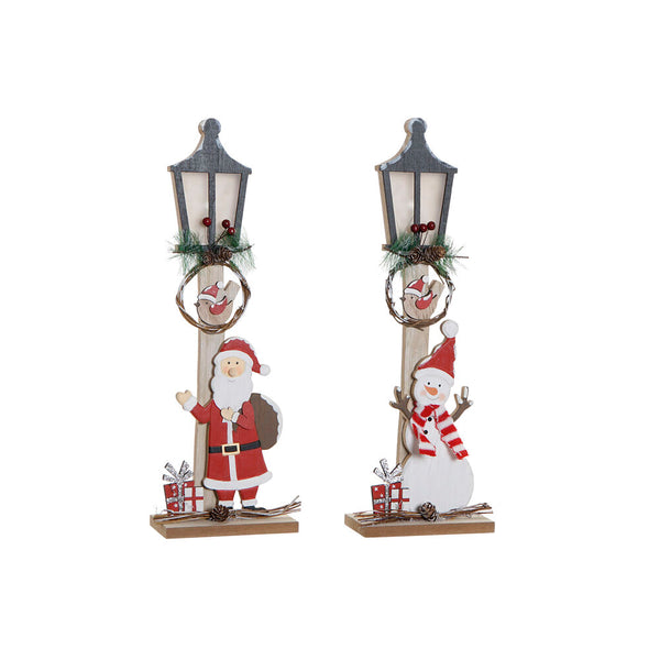 LED Torcia DKD Home Decor Santa Claus Wood MDF (15 x 7 x 45 cm) (2 PCs)