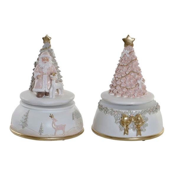 Décoration de Noël DKD Home Decor Music Resina (2 pcs) (11 x 11 x 15 cm)