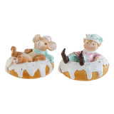 Statua Decorativa DKD Home Decor Resina Mouse (2 pcs) (11.5 x 11 x 8 cm) - zannishop