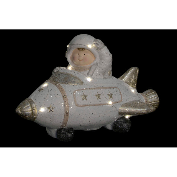 Statua Decorativa DKD Home Decor Fibră de Sticlă Avion (52 x 25 x 31 cm) - zannishop