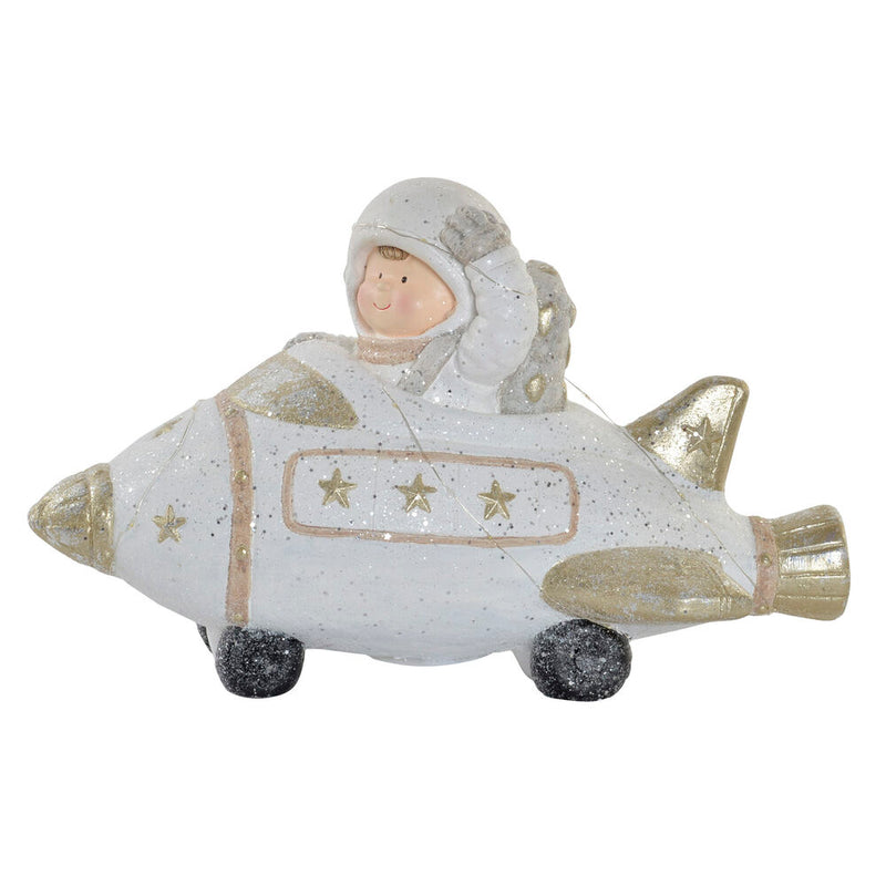 Statua Decorativa DKD Home Decor Fibră de Sticlă Avion (52 x 25 x 31 cm) - zannishop