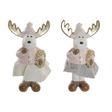 Statua Decorativa DKD Home Decor Resina Renna (2 pcs) (7.5 x 4 x 14 cm) - zannishop