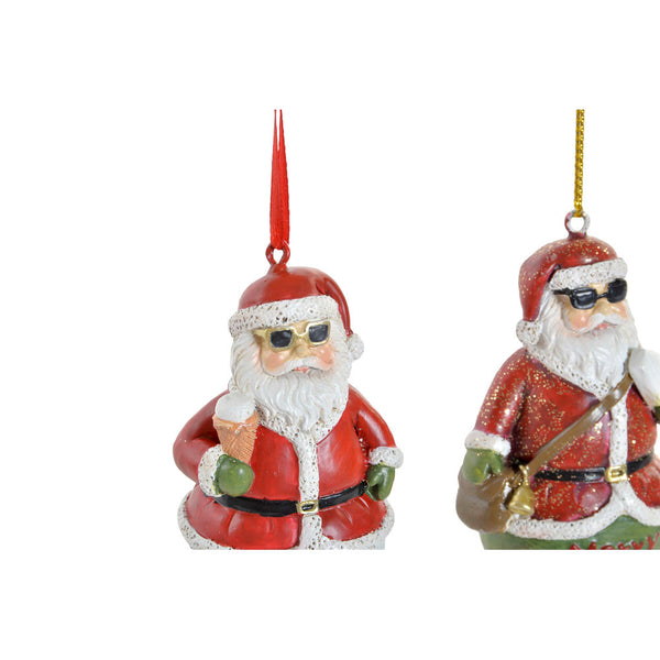 Decorazione pensile DKD Home Decor Natale Resina (2 pcs) (4.5 x 3 x 7 cm)