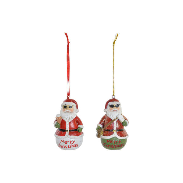 Decorazione pensile DKD Home Decor Natale Resina (2 pcs) (4.5 x 3 x 7 cm)