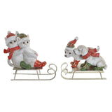 Statua Decorativa DKD Home Decor Resina (2 pcs) (10 x 5.5 x 10.5 cm) - zannishop