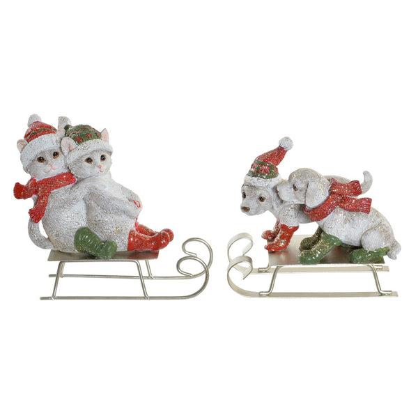 Statua Decorativa DKD Home Decor Resina (2 pcs) (10 x 5.5 x 10.5 cm) - zannishop