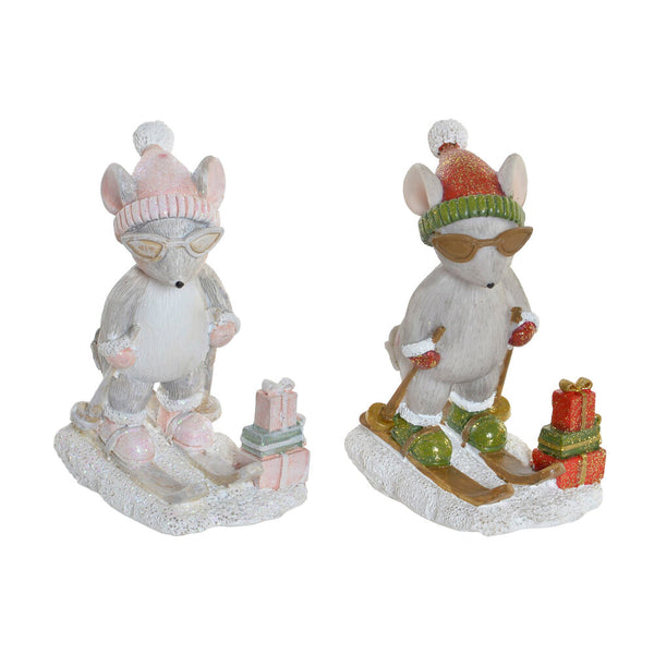 Statua Decorativa DKD Home Decor Resina (2 pcs) (4.5 x 5 x 9 cm) - zannishop