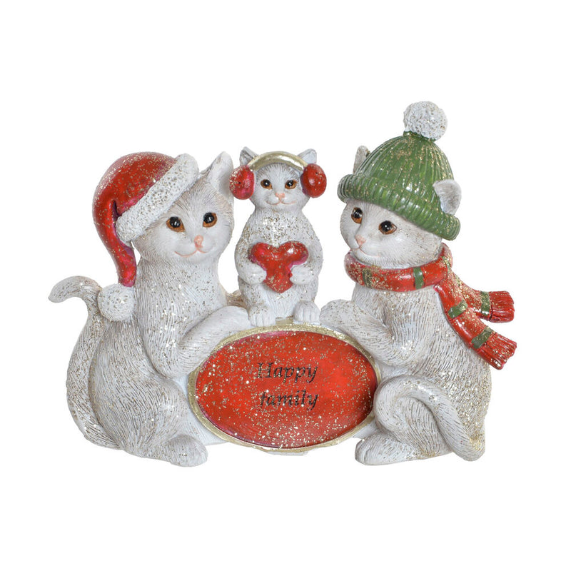 Statua Decorativa DKD Home Decor Resina Gatto (12.5 x 3 x 9.5 cm) - zannishop