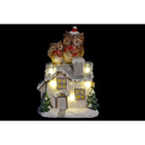 DKD Home Decoration Decor Natale Fibrrip House of Sticlrent (30 x 19 x 44 cm)