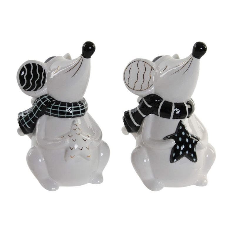 Statua Decorativa DKD Home Decor Mouse (2 pcs) (10.5 x 9.7 x 17.3 cm) - zannishop