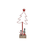 Árbol de Navidad DKD Decoración del hogar Metal LED (15 x 7 x 38 cm)