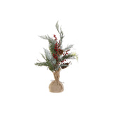 DKD Home Tree Decor Lino PVC Noël (11 x 11 x 50 cm)