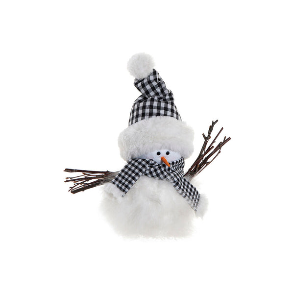 Statua Decorativa DKD Home Decor Pupazzo di Neve Poliestere (28 x 15 x 26 cm) - zannishop