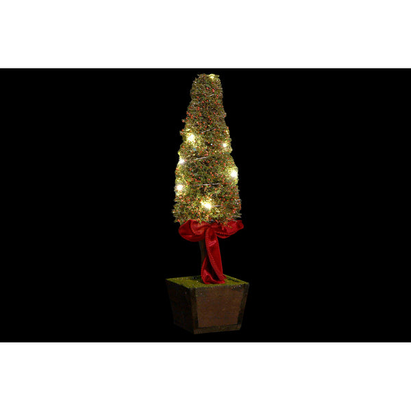 Árbol de Navidad DKD Decoración del hogar Rattan Bow (13 x 25 x 47 cm)