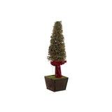 Árbol de Navidad DKD Decoración del hogar Rattan Bow (13 x 25 x 47 cm)