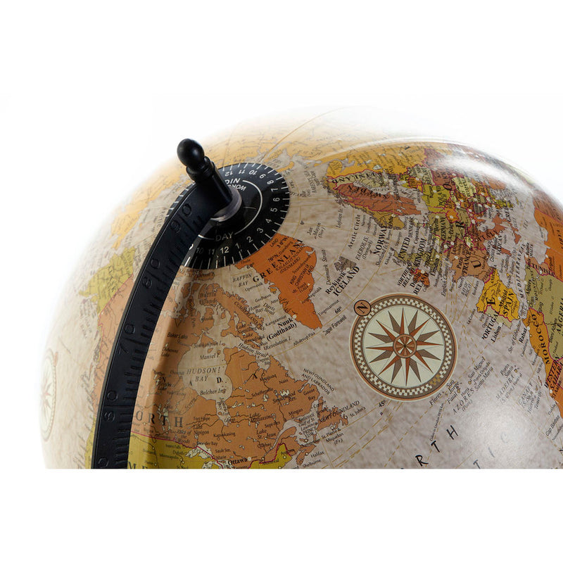 Globe DKD Home Decor Beige PVC Metal Acacia (28 x 28 x 37 cm) - zannishop