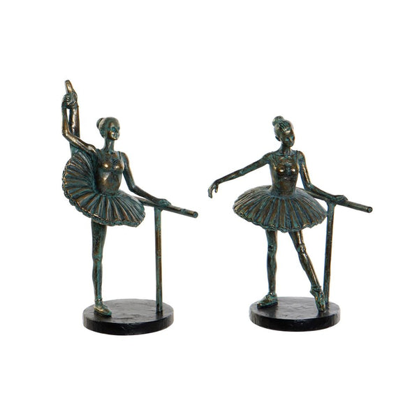 Statua Decorativa DKD Home Decor Ballerina Classica Resina (2 pcs) (15 x 11 x 22 cm) - zannishop