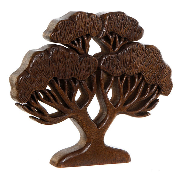 Statua Decorativa DKD Home Decor Legno di acacia Albero (1 pcs) (35 x 4 x 31 cm) - zannishop