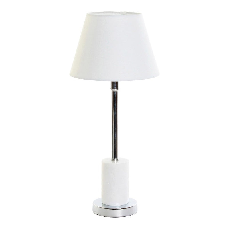 Lampada da Tavolo DKD Home Decor Bianco Argento Metallo Vetro Marmo 220 V