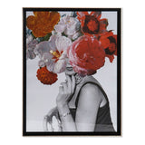 Quadro DKD Home Decor Woman Flower (64 x 3 x 84 cm)