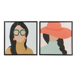 Quadro DKD Home Decor Teenager (2 pcs) (71 x 3 x 71 cm)