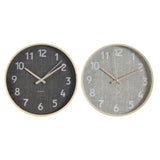 Orologio da Parete DKD Home Decor Rosa Verde PVC (30 x 4 x 30 cm) (2 pcs)