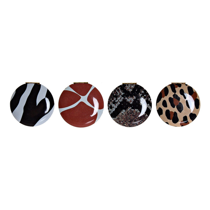 Specchio Tascabile DKD Home Decor Alluminio Animale (4 pcs) - zannishop