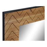 Specchio da parete DKD Home Decor Nero Legno Metallo (60 x 3 x 92 cm) - zannishop