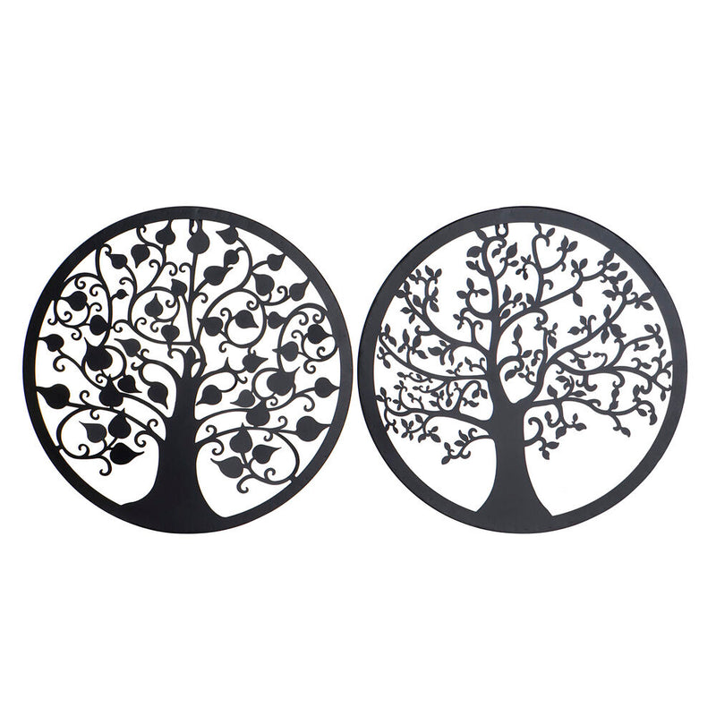 Wall Decoration DKD Home Decor Tree Metal (2 pcs) (40 x 1 x 40 cm) - zannishop